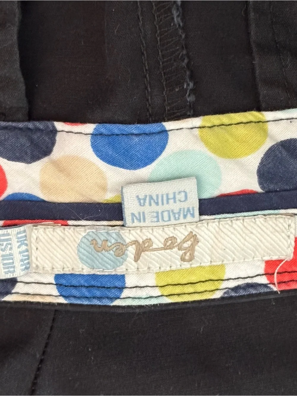 Boden Black Cargo Shorts